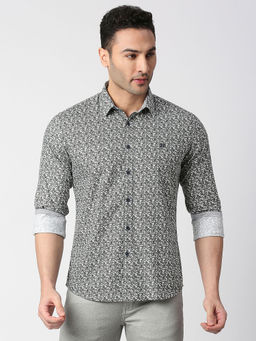 Dragon Hill - Grey Premium Cotton Printed Shirt