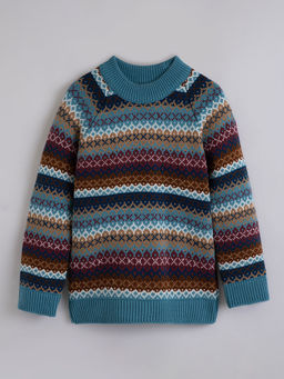 Hopscotch - Fair Isle Striped Sweater