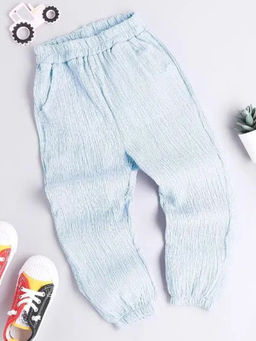 Hopscotch - Boys Blue Solid Joggers