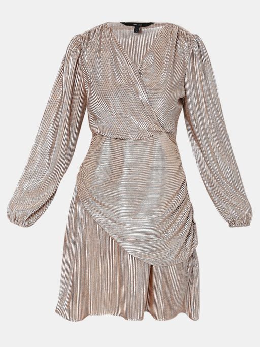 vero moda silver dress VMBEKKA Midi dress | Medium Grey