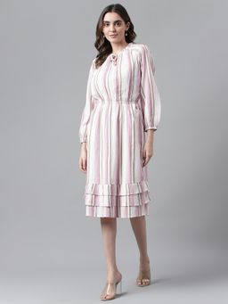 Beverly Hills Polo Club - Lazy Morning Stripe Boho Dress