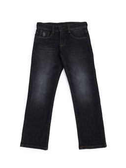 U.S. POLO ASSN. - Boys Relaxed Fit Cotton Black Jeans