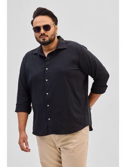 Snitch - Black Stretch Plus Size Shirt