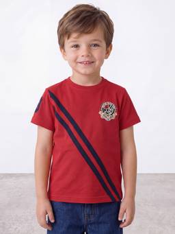 R&B - Red Stripes Half Sleeves T-Shirt