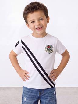 R&B - White Stripes Half Sleeves T-Shirt