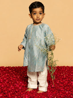 DULAAR - Multi-Color Printed Straight Mid Waist Kurta & Pyjama