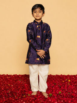 DULAAR - Multi-Color Printed Straight Mid Waist Kurta & Pyjama
