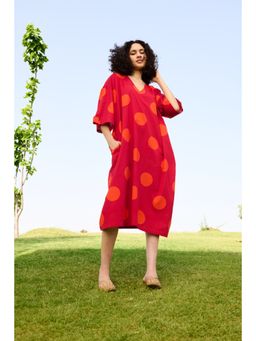 Raas Life - Red Marie Printed Dress