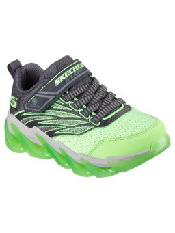 SKECHERS - Boys Mega Surge Nezco Green Casual LED Shoes