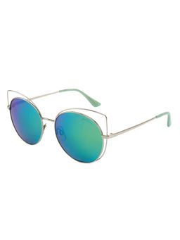 Vintage - Women UV Protected Multi-Color Lens Cat Eye Sunglasses (55)