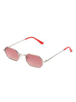 Vintage - Unisex UV Protected Pink Lens Rectangle Sunglasses (49)