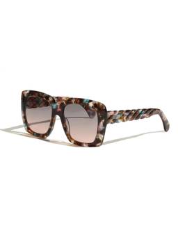 Vintage - Women UV Protected Multi-Color Lens Square Sunglasses (54)