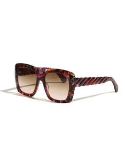 Vintage - Women UV Protected Brown Lens Square Sunglasses (54)