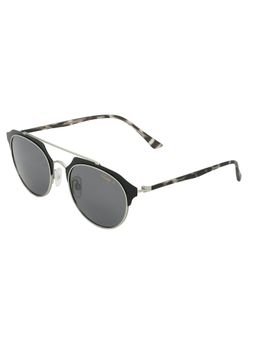 Vintage - Unisex Polarised & UV Protected Grey Lens Round Sunglasses (50)