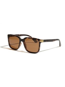 Vintage - Unisex Polarised & UV Protected Brown Lens Rectangle Sunglasses (56)