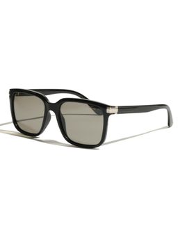 Vintage - Unisex Polarised & UV Protected Grey Lens Rectangle Sunglasses (56)