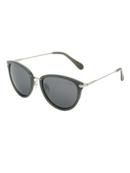 Vintage - Women UV Protected Grey Lens Oval Sunglasses (59)