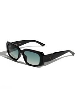 Vintage - Unisex UV Protected Green Lens Rectangle Sunglasses (54)