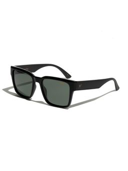 Vintage - Unisex Polarised & UV Protected Grey Lens Rectangle Sunglasses (55)