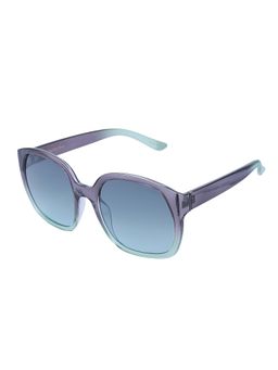 Vintage - Women UV Protected Blue Lens Butterfly Sunglasses (57)