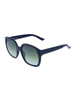 Vintage - Women UV Protected Green Lens Butterfly Sunglasses (57)