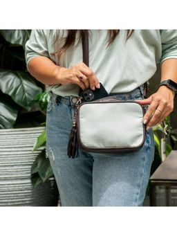 Visual Echoes - Mint Green Sling Fanny Pack Bag (Set of 3)