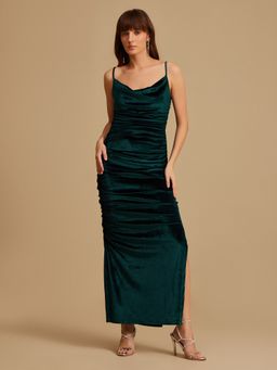 Kazo - Precious Noodle Strap Maxi Dress
