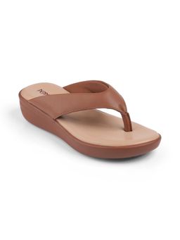 PEPPER - Women Tan Flat Sandals