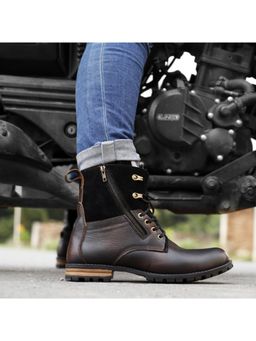 Bacca Bucci - Brown Tron Men Leather Riding Casual Boots