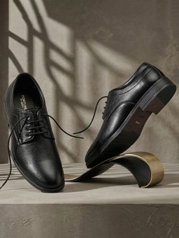 LIBERTY - Fortune HML-86E Formal Non Lacing Derbies for Men - Black