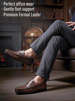 LIBERTY - Healers VAL-34E Casual Non Lacing Loafers for Men - Brown