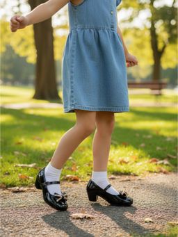 Carlton London - Girls Black Elegant Pump Heels