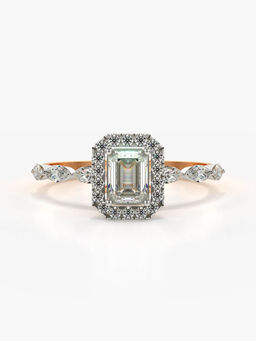 Valanova - Sterling Silver Plated with Rose Gold and Certified Lab Grown Diamond 0.95Cts