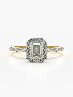 Valanova - Sterling Silver Plated with Yellow Gold and Certified Lab Grown Diamond 0.95Cts