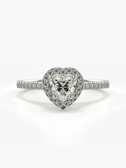 Valanova - Sterling Silver Plated with White Gold and Certified Lab Grown Diamond 0.77Cts