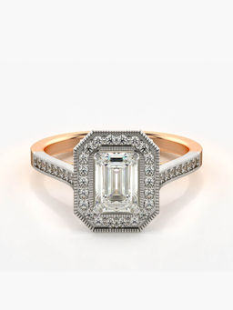 Valanova - Sterling Silver Plated with Rose Gold and Certified Lab Grown Diamond 1.23Cts