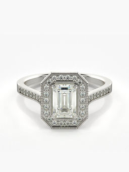 Valanova - Sterling Silver Plated with White Gold and Certified Lab Grown Diamond 1.23Cts