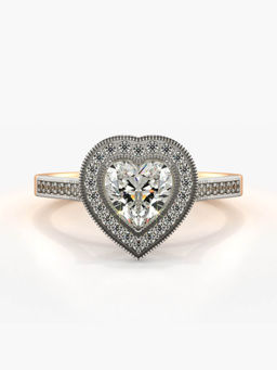 Valanova - Sterling Silver Plated with Rose Gold and Certified Lab Grown Diamond 1.08Cts