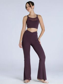 Cava Athleisure - Wine Hyper Mesh Sports Bra
