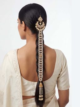 Zevar By Geeta - Hiraani Kundan White Choti