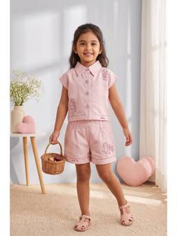 Lagorii - Blush Pink Floral Co-Ord Set