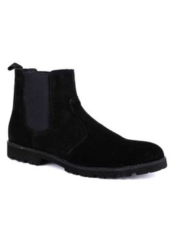 La Botte - Men Black Solid Mid Top Chelsea Boots