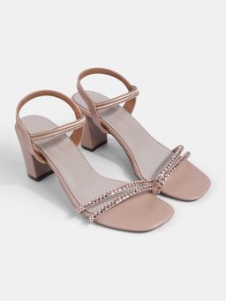 Lemon & Pepper - Rose Gold Heeled Sandals