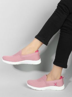 Carlton London - Pink Design Women Slip-On Sneakers