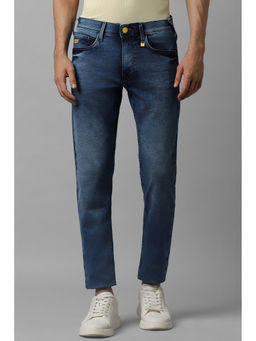 Allen Solly - Men Navy Skinny Fit Dark Wash Jeans