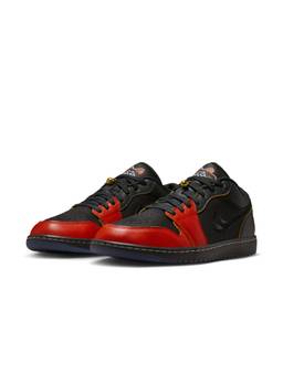 Nike - Mens Air Jordan 1 Low Casual Sneakers - Black