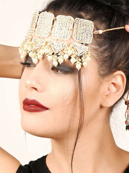 Odette - White Solid Plain Beads Jewellery Sets