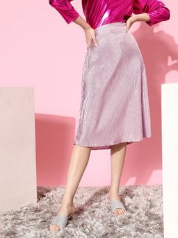 AAREIN - Lavender A-Line Shimmery Skirt