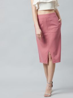 AAREIN - Pink Patch Pocket Detail Skirt