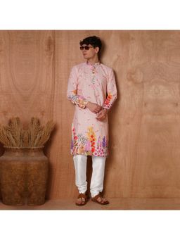 TRYBUY.IN - Men Cotton Full Sleeves Chikankari Kurta with Pant